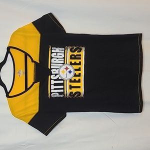 Majestic Fan Fashion Pittsburgh Steelers Shirt - Women's Size Large